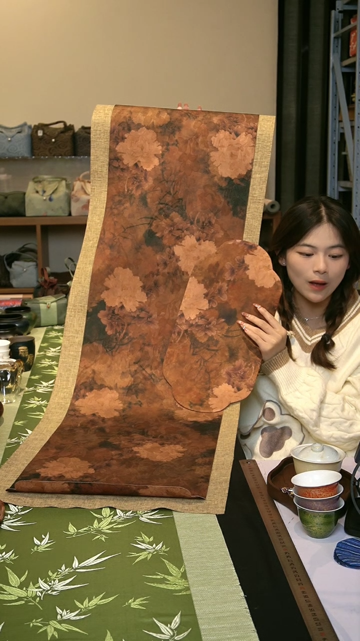 【闪购商品】茶席花影三件套 两米一 麻纹浅咖色