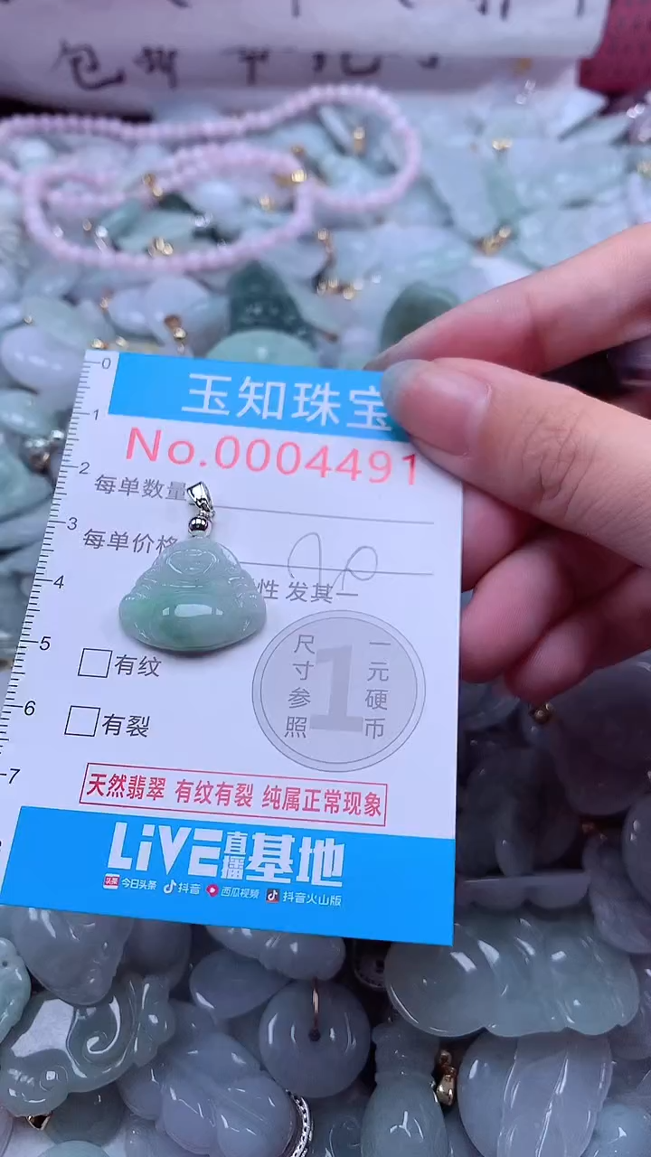 翡翠未镶嵌吊坠(不含链)4491