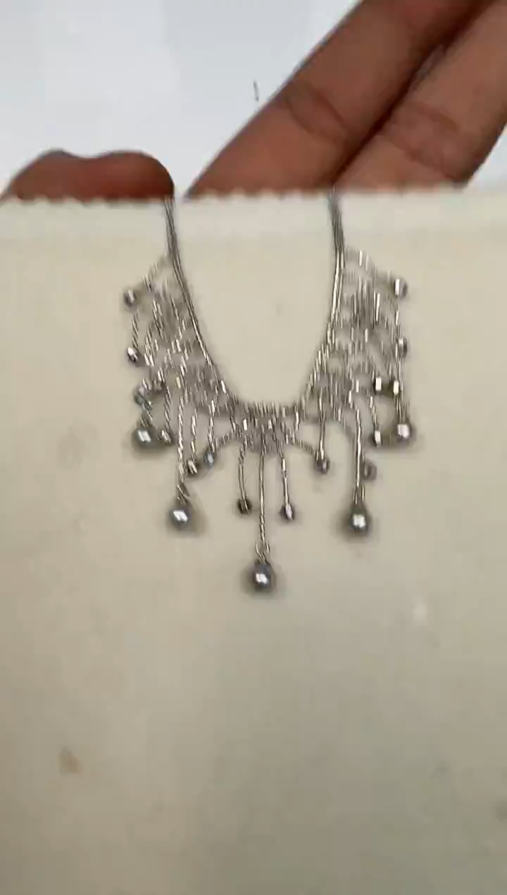 颈饰银S925镶嵌海水珍珠项链