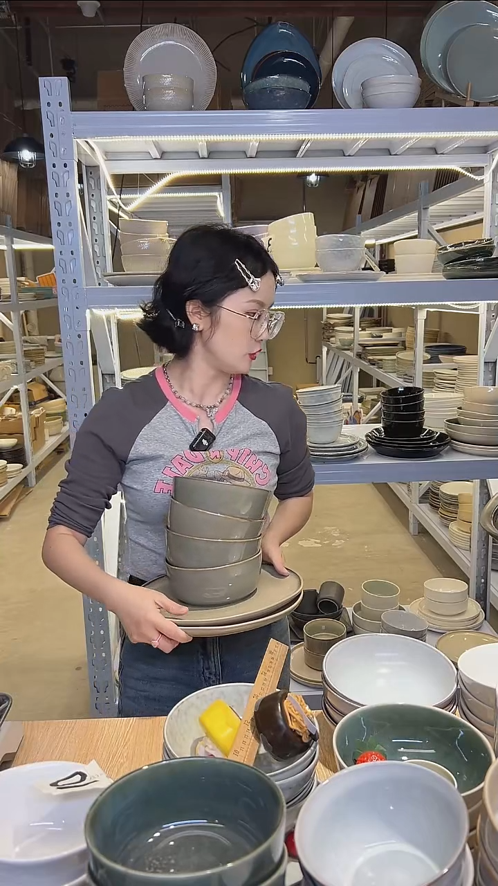 瓷176外贸尾货高温釉下彩陶瓷餐具默认微瑕
