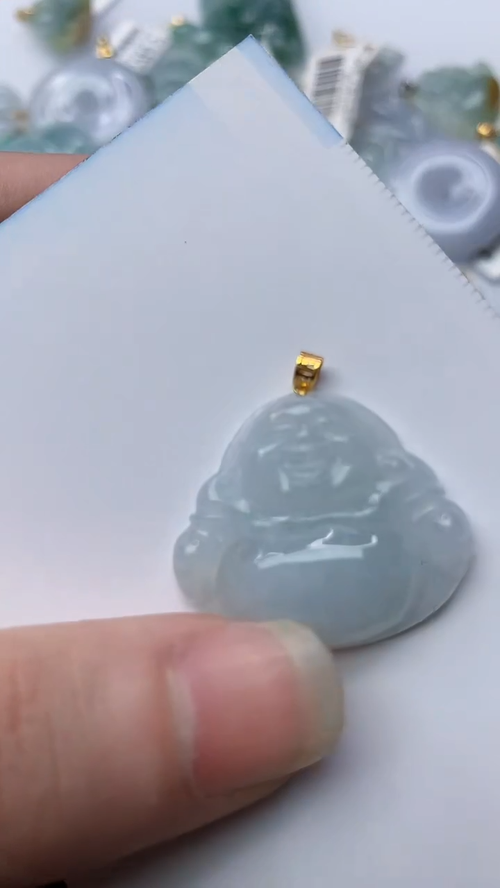 【闪购商品】翡翠颈饰18K金镶嵌18.........