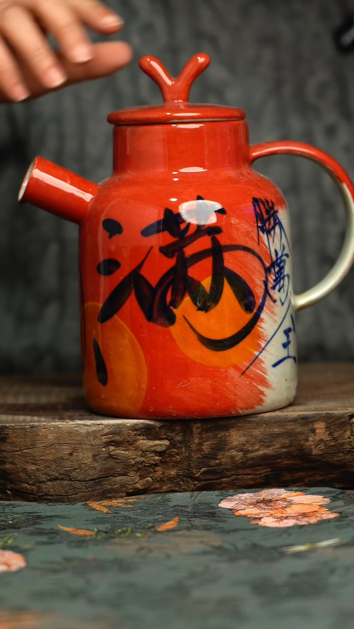 【闪购商品】杯釉下彩手工手绘同款陶器