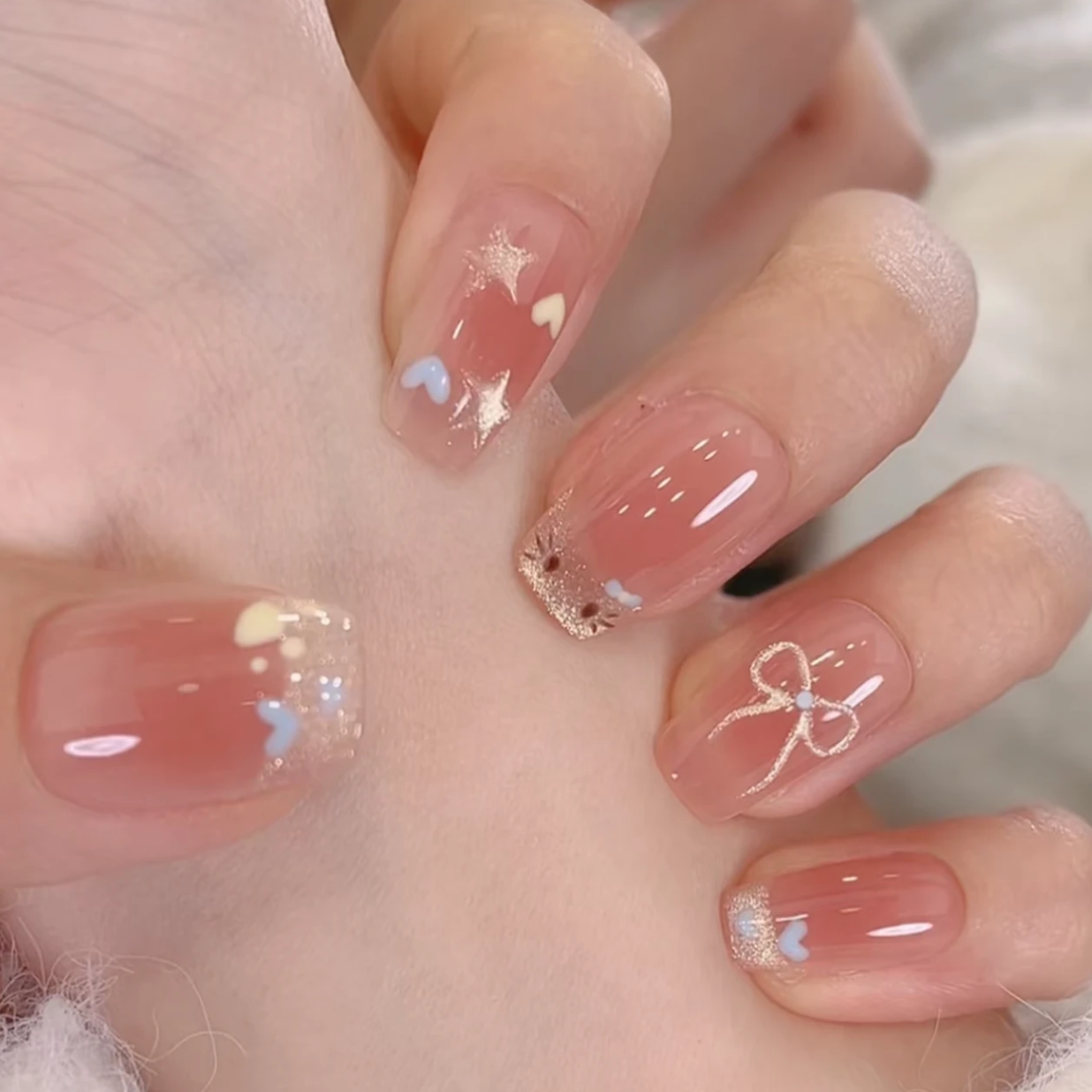 E44最新款穿戴甲美甲 E44喵喵卷