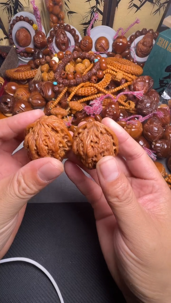 手串橄榄核核桃一对