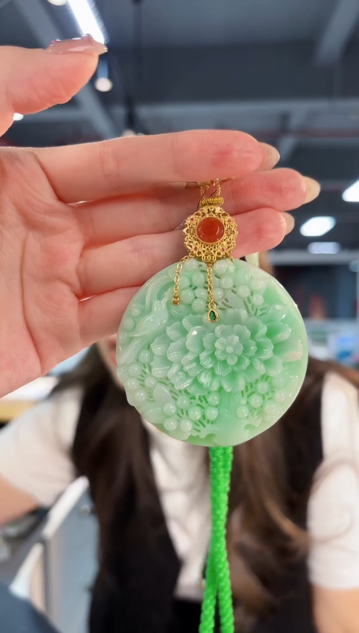 【闪购商品】翡翠颈饰未镶嵌缅料A货/支持复检/一件