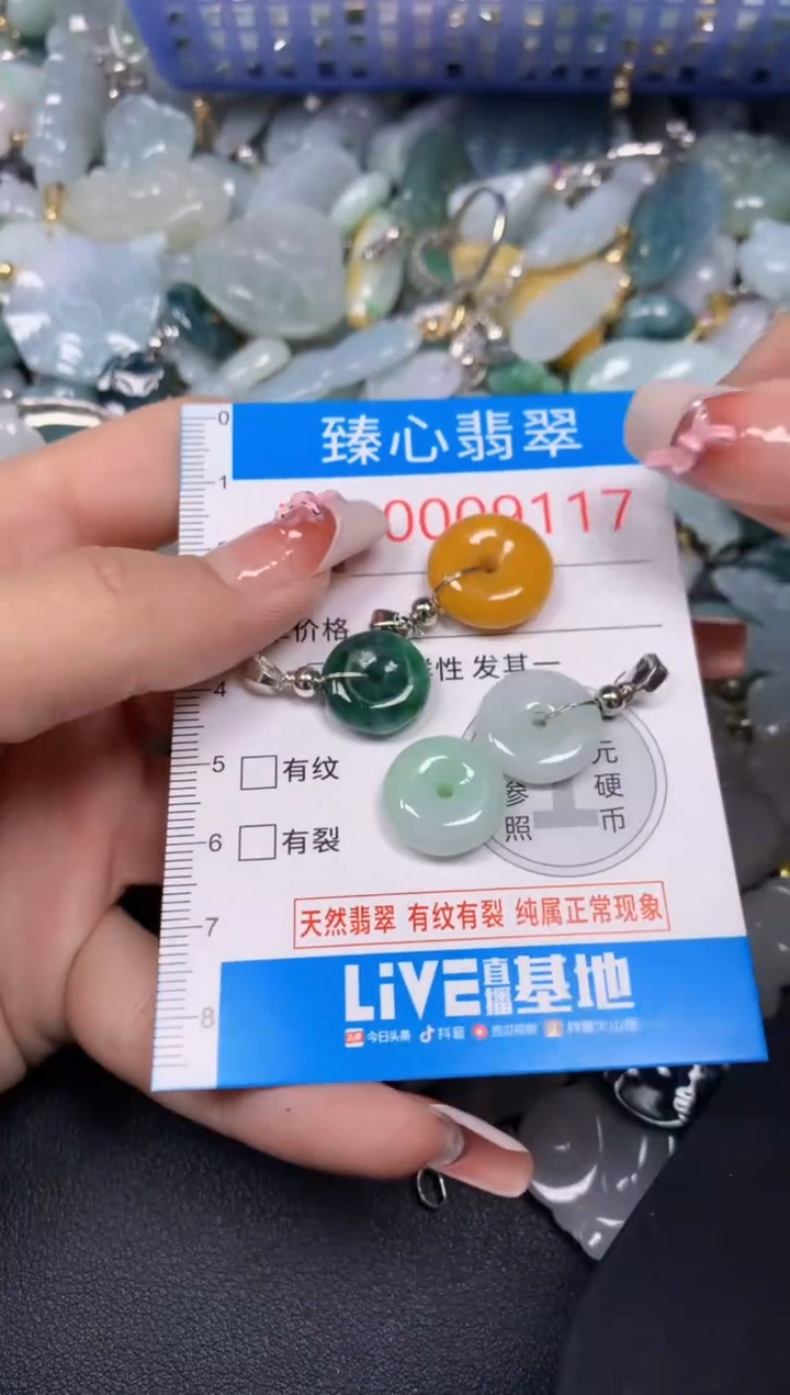 【闪购商品】翡翠颈饰未镶嵌含绳000