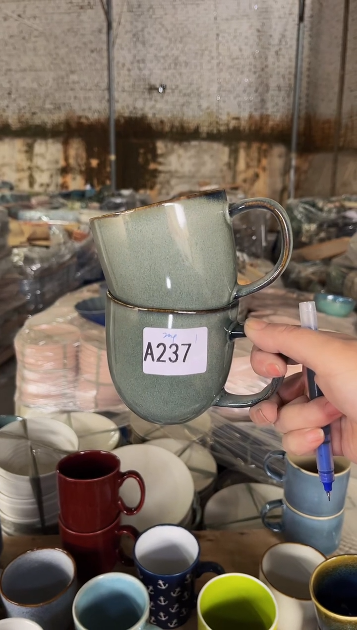 【闪购商品】碗A237陶瓷杯子2件套    
