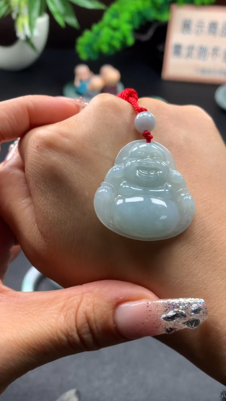 颈饰未镶嵌翡翠佛公