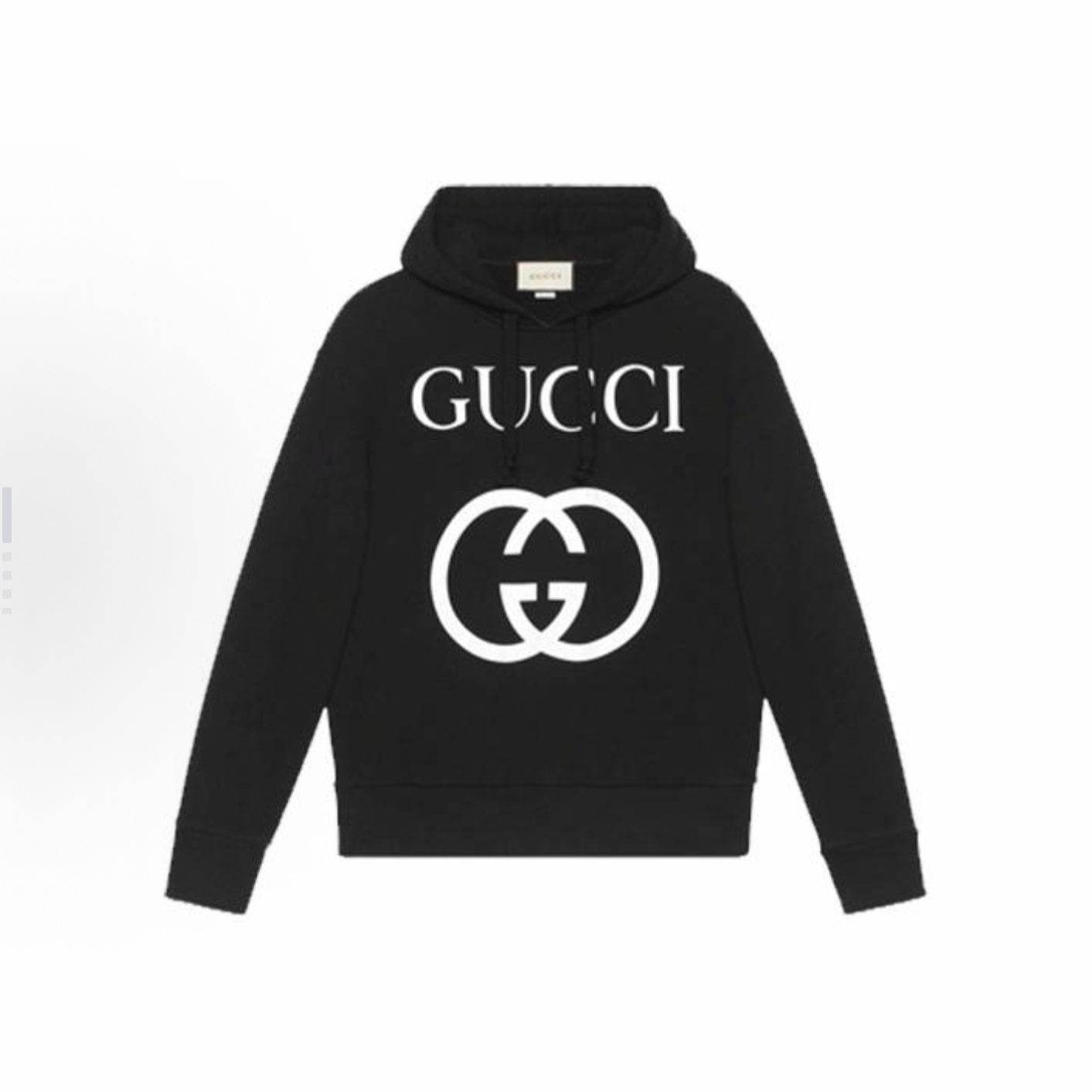 GUCCI古驰 双环扣Logo印花连帽卫衣 男款