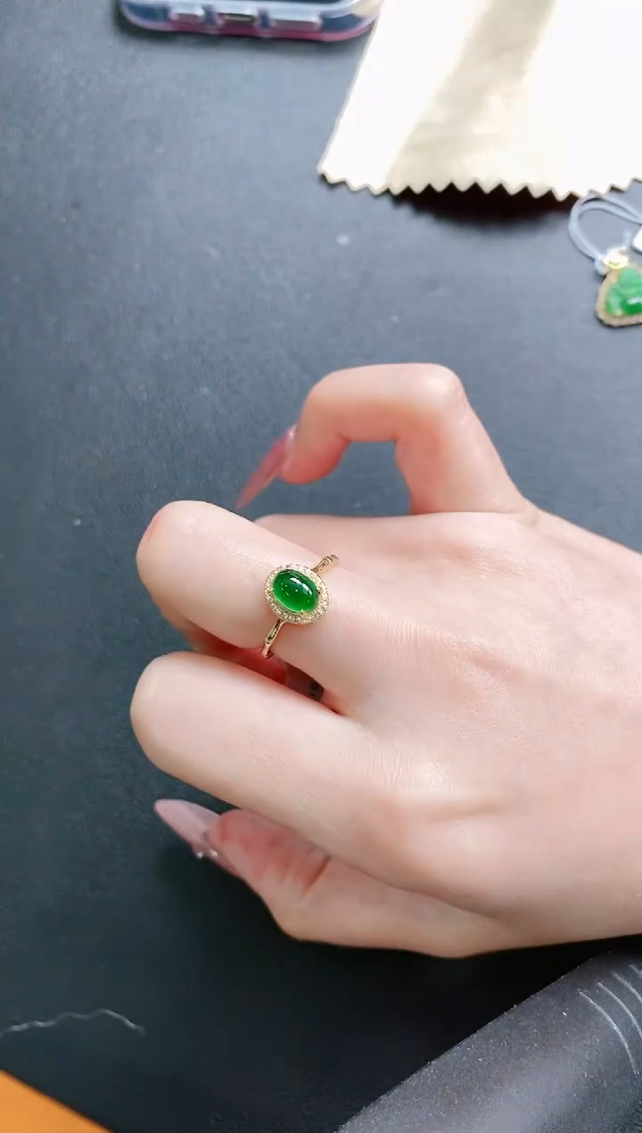【闪购商品】翡翠戒指银S925镶嵌11111111