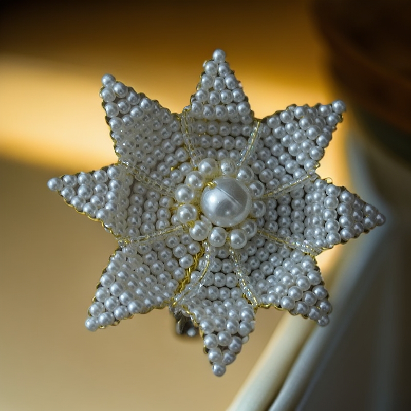 绛物录小物花花系列小发夹手工有工期简约百搭复古素款气质古风