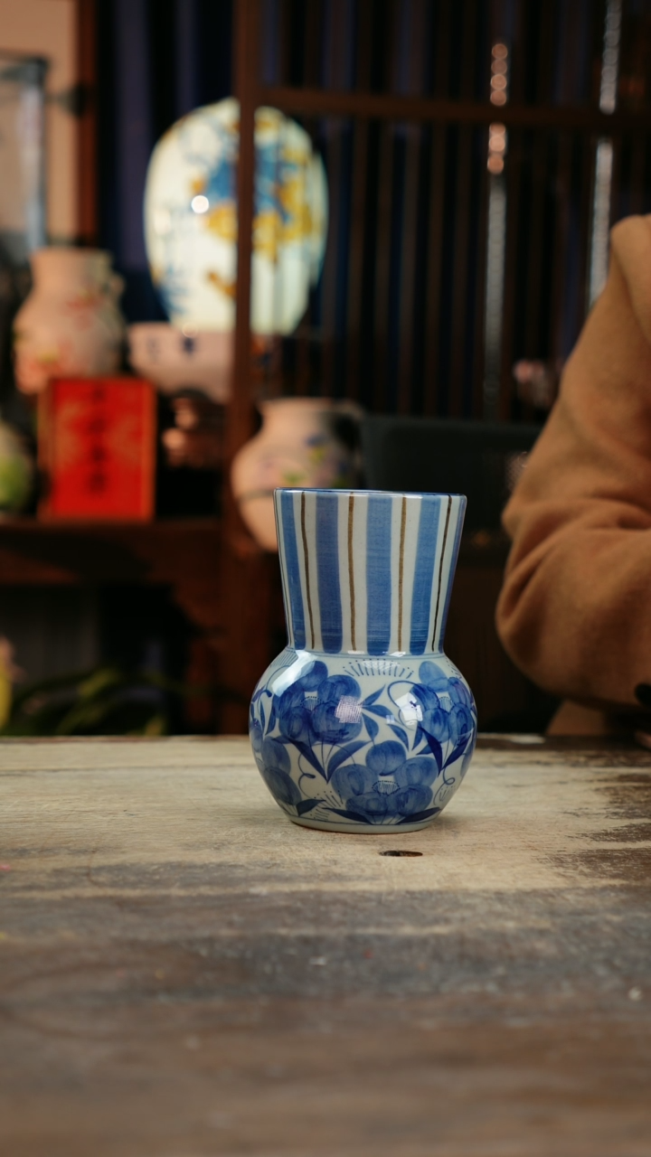 【闪购商品】瓷片景德镇纯手工釉下彩精品花瓶