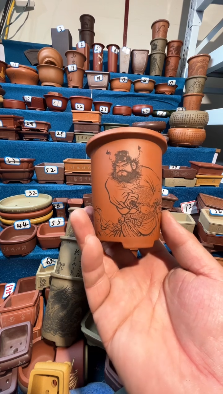 【闪购商品】紫砂紫砂花盆6.5*9