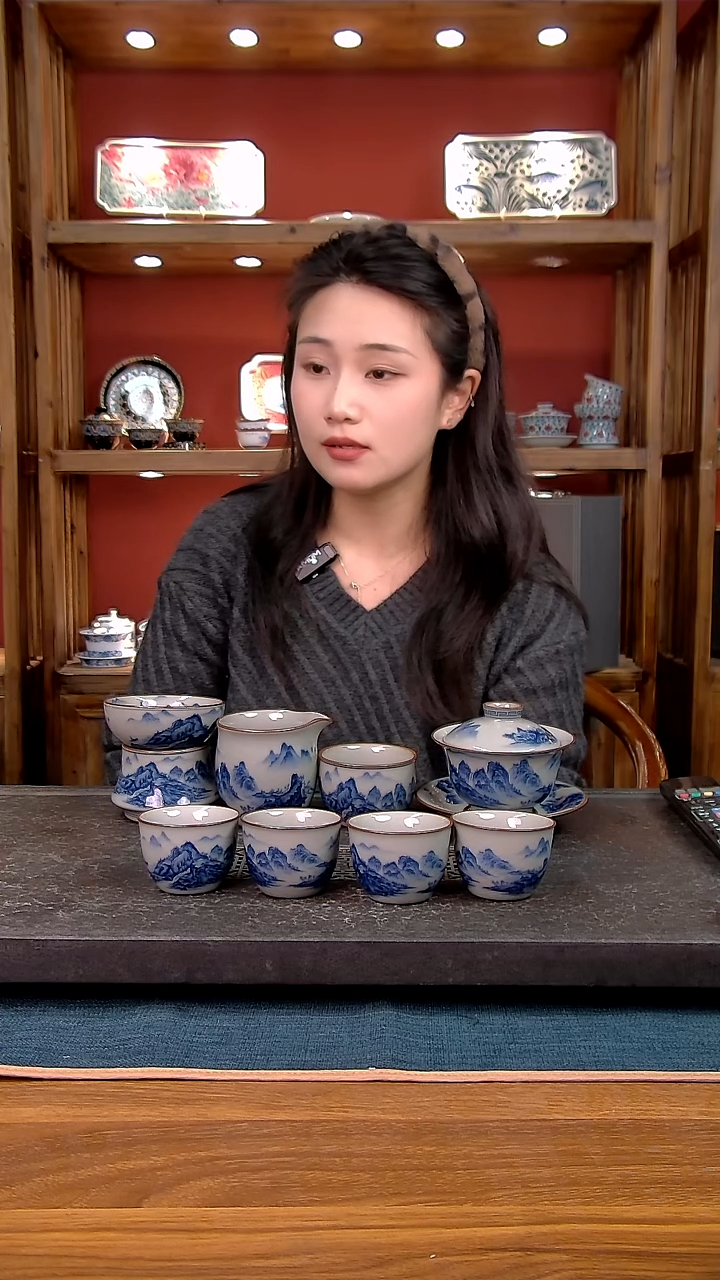 简装家用款8件套 老陶泥开片纹陶瓷茶具