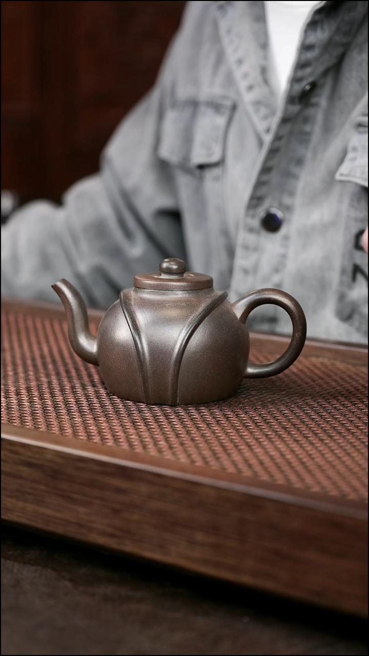 茶壶紫砂岩中泥龙带