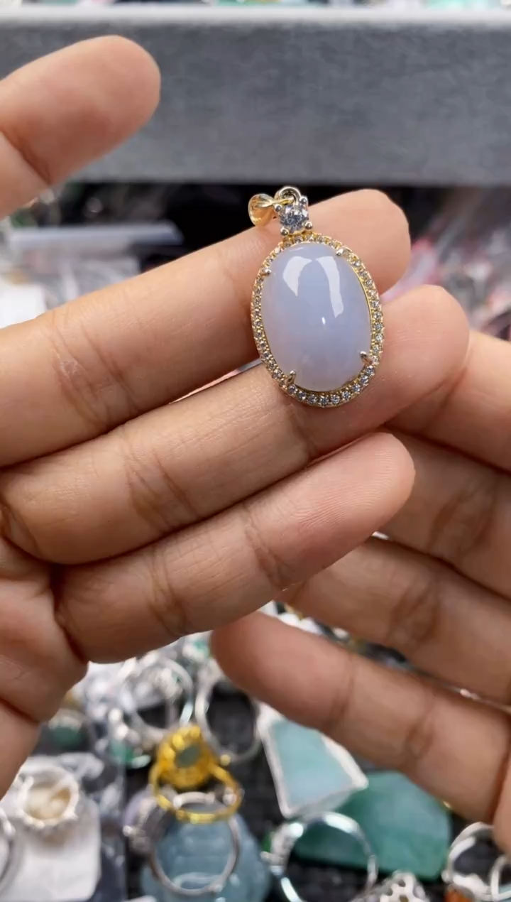 银S925镶嵌戒指翡翠555      2