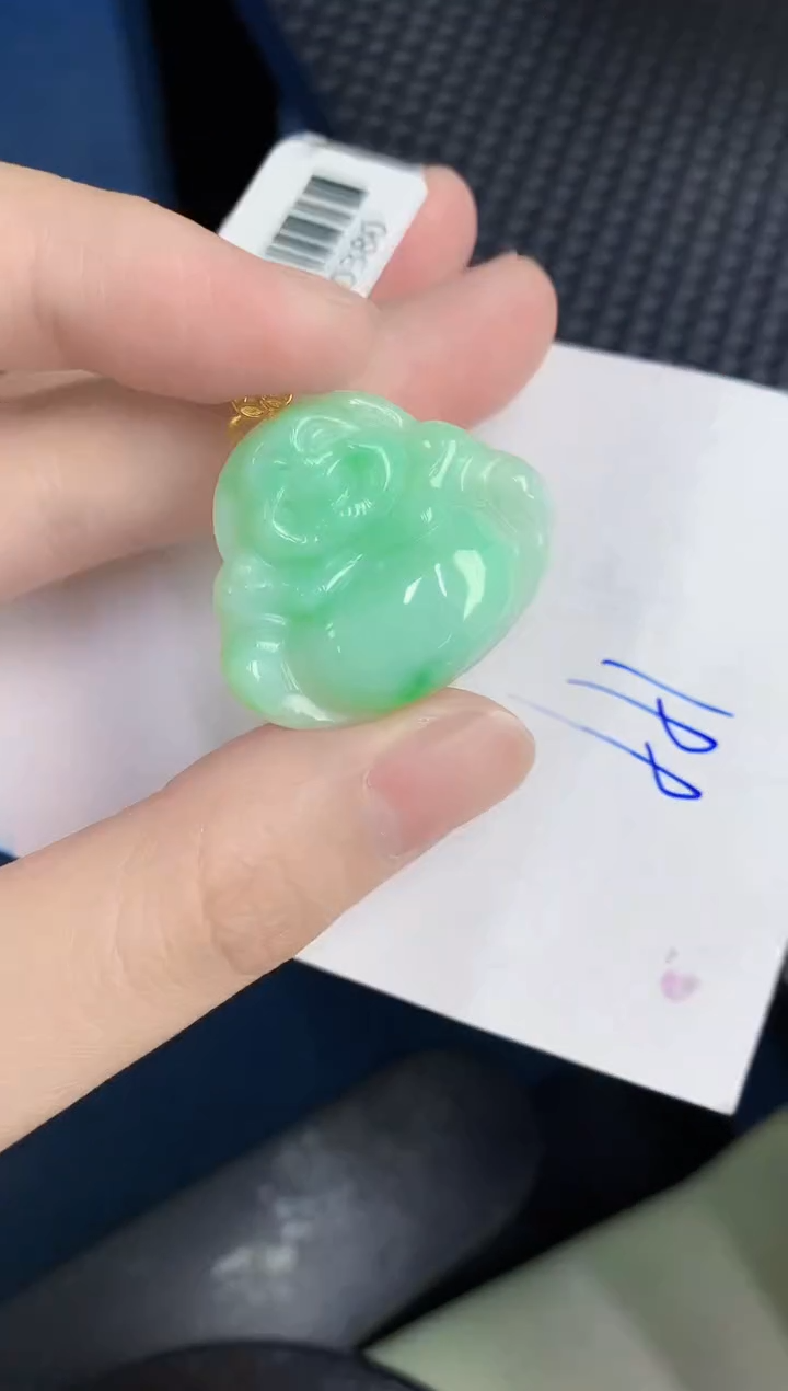 【闪购商品】翡翠颈饰18K金镶嵌0000000000