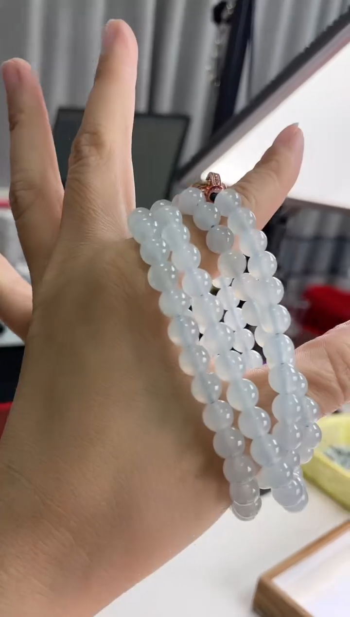 【闪购商品】翡翠散珠散珠卡7.3毫米