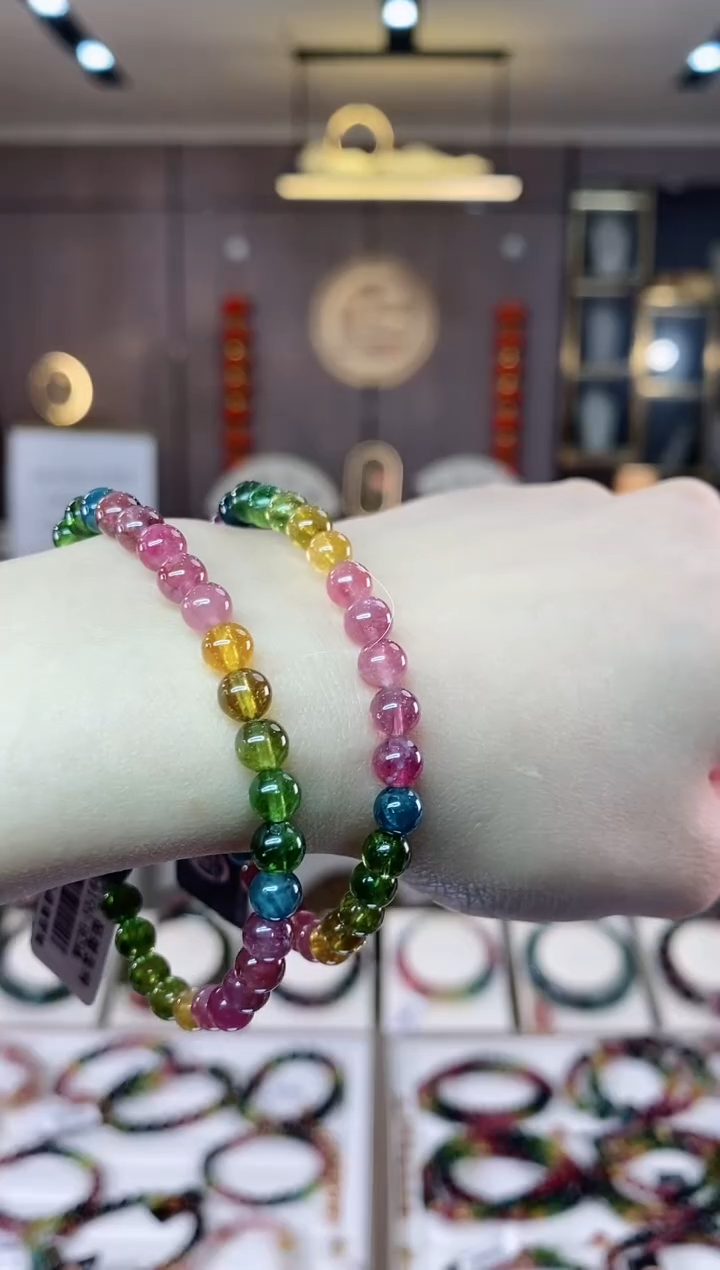 【闪购商品】碧玺单圈手串5mm+未镶嵌多样性发货一条dan