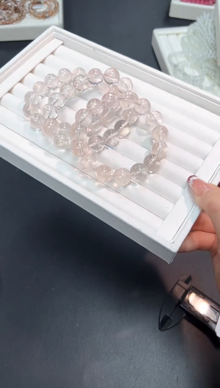 【闪购商品】水晶手串未镶嵌3A4多样性发其一1条默认微瑕