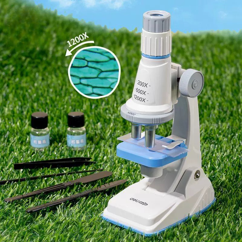 显微镜儿童中小学生标准科学实验观察便携式1200倍益智玩具