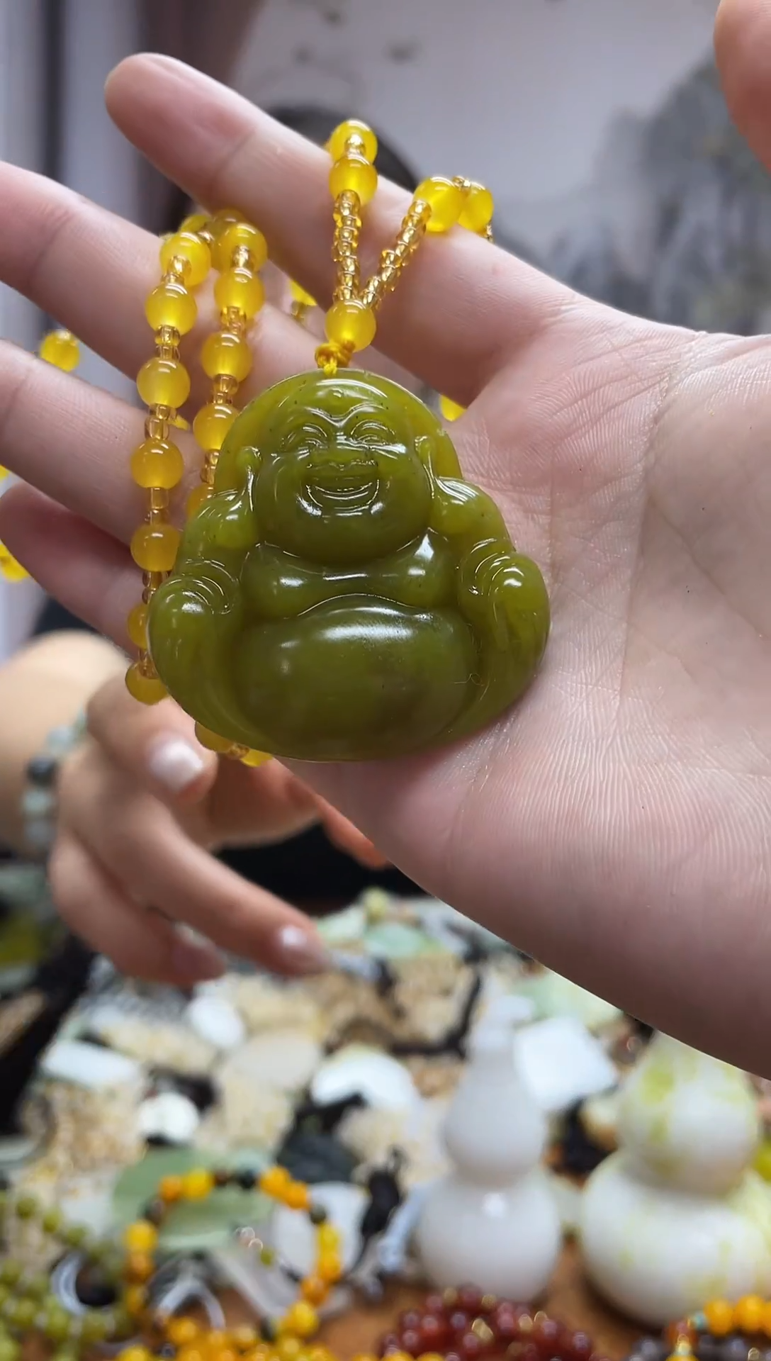 未镶嵌岫玉吊坠多样性发货拍一发一