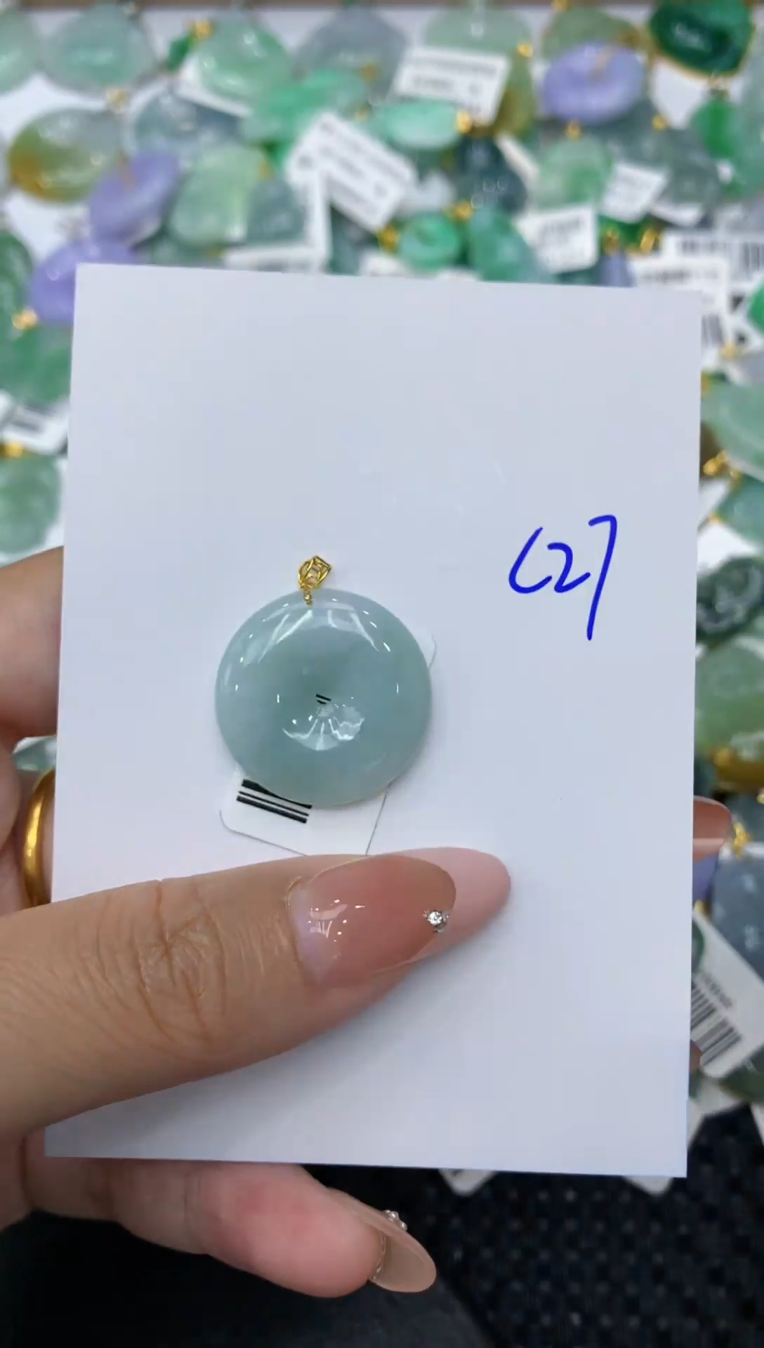 【闪购商品】翡翠颈饰18K金镶嵌111111111