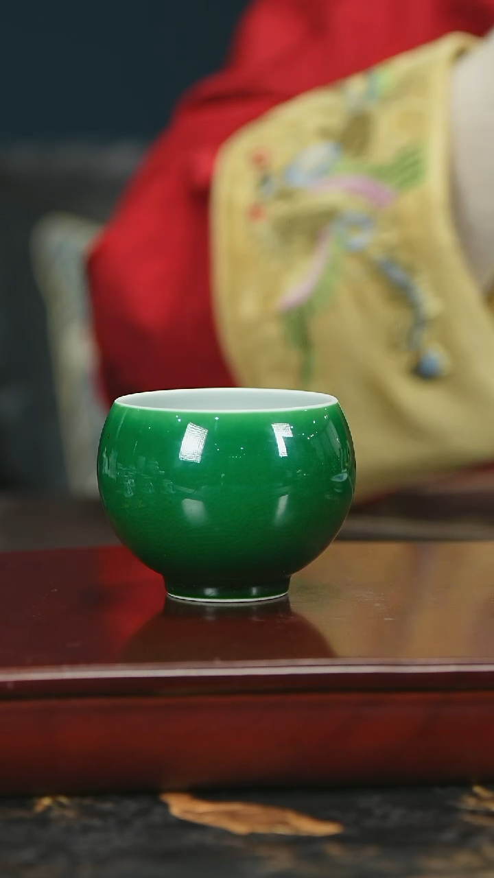 【闪购商品】瓷堂里郎窑绿小碗杯子