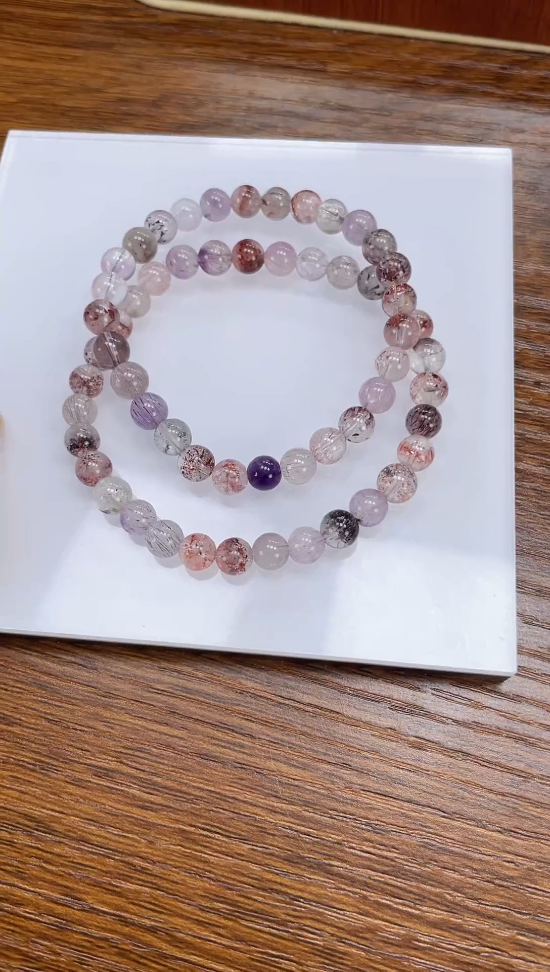 【闪购商品】水晶手链未镶嵌天然超七6mm多样性发一