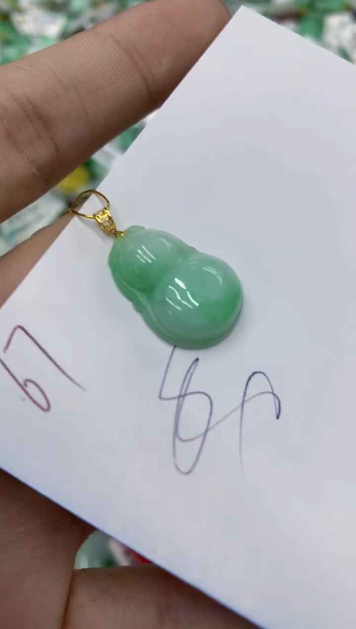 【闪购商品】翡翠颈饰18K金镶嵌号链接1111111