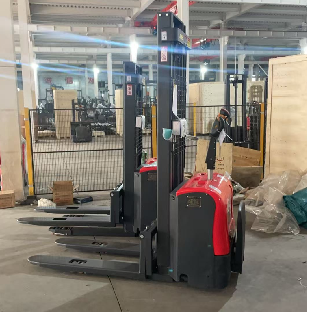 全电动叉车液压升降堆高车双提升小型升高装卸仓储货架堆垛车