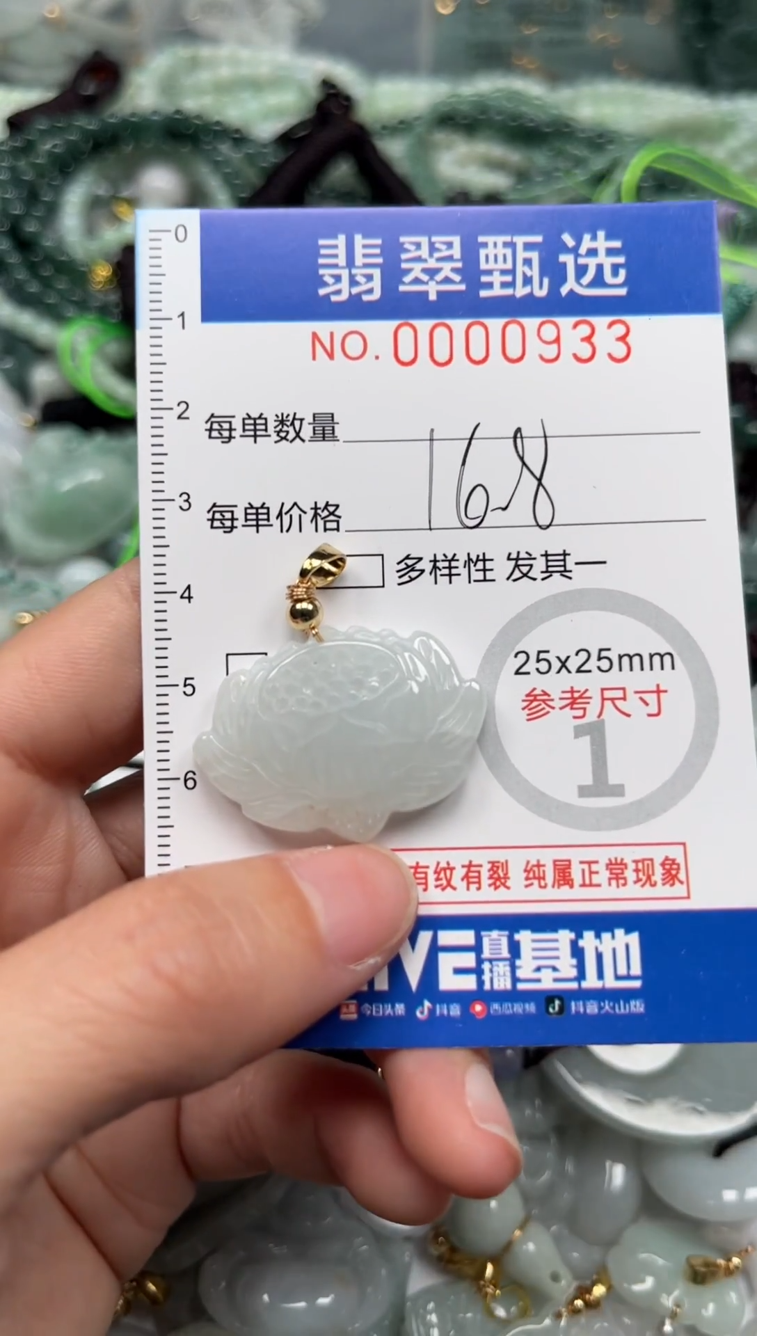 【闪购商品】翡翠颈饰未镶嵌00..0933