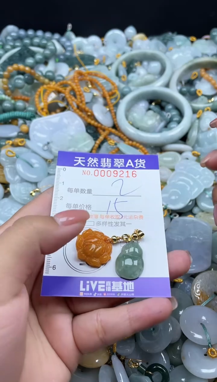 翡翠未镶嵌颈饰09216