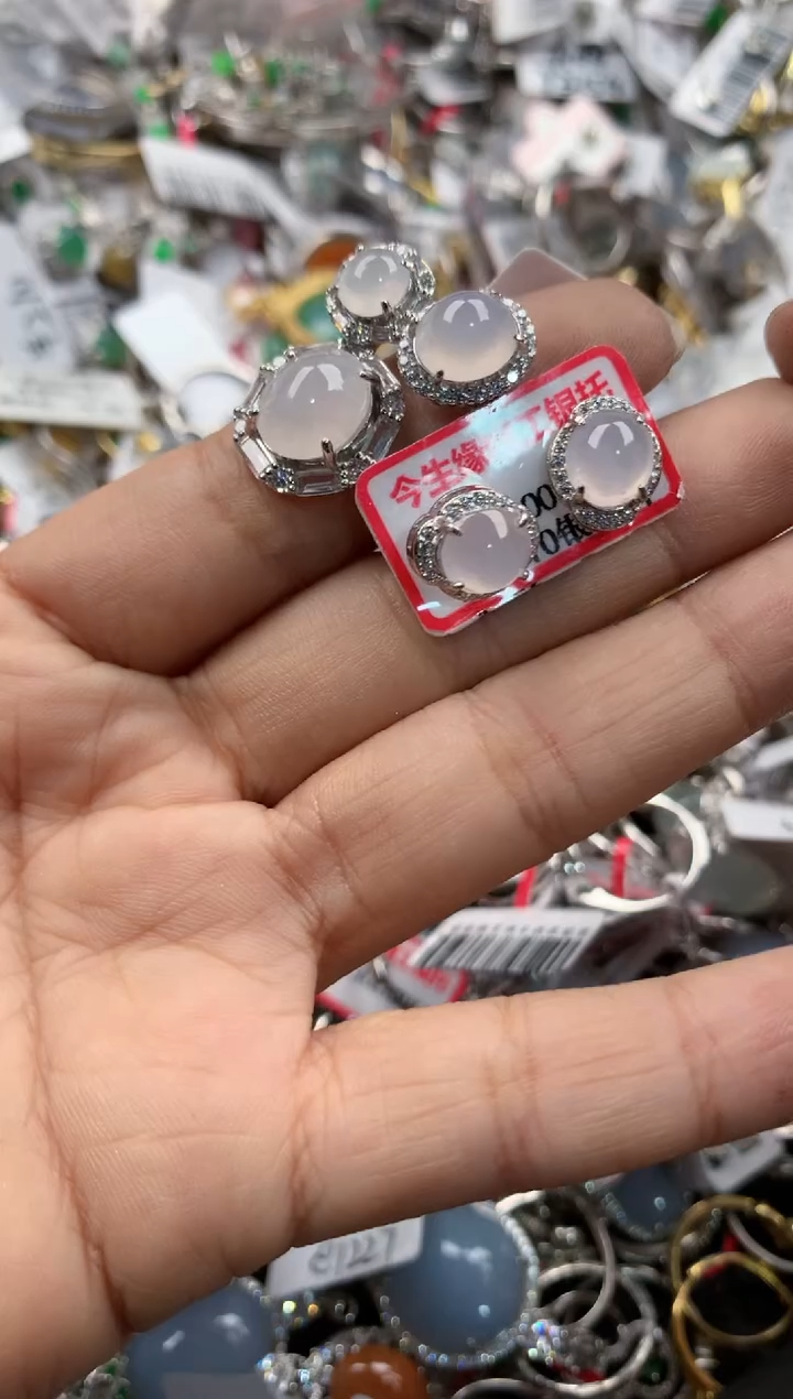 银S925镶嵌戒指翡翠16                 3