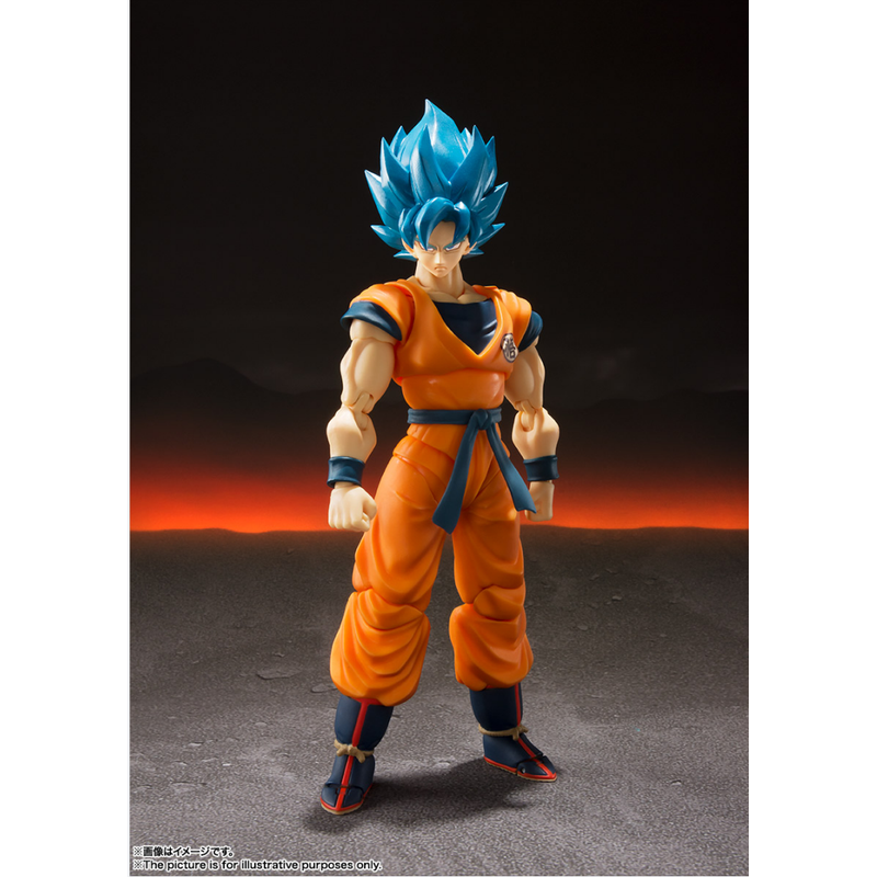 射手32 TAMASHII【龙珠】S.H.Figuarts 超级赛亚人之神SS 孙悟空