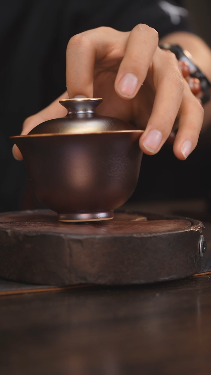 【闪购商品】杯155柴房陶瓷 窑宝盖碗