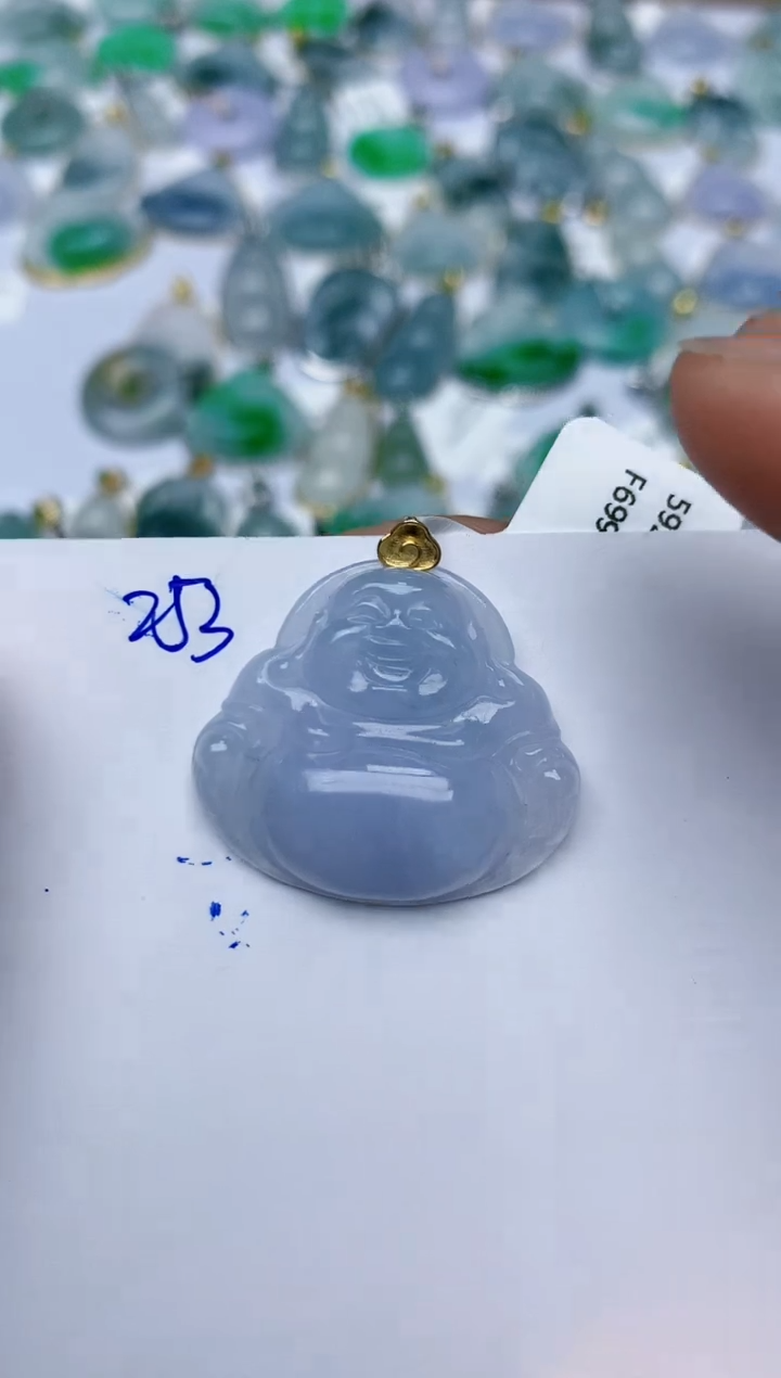 【闪购商品】翡翠颈饰18K金镶嵌天然翡翠A货    