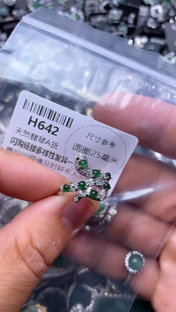 【闪购商品】翡翠颈饰未镶嵌H642戒指
