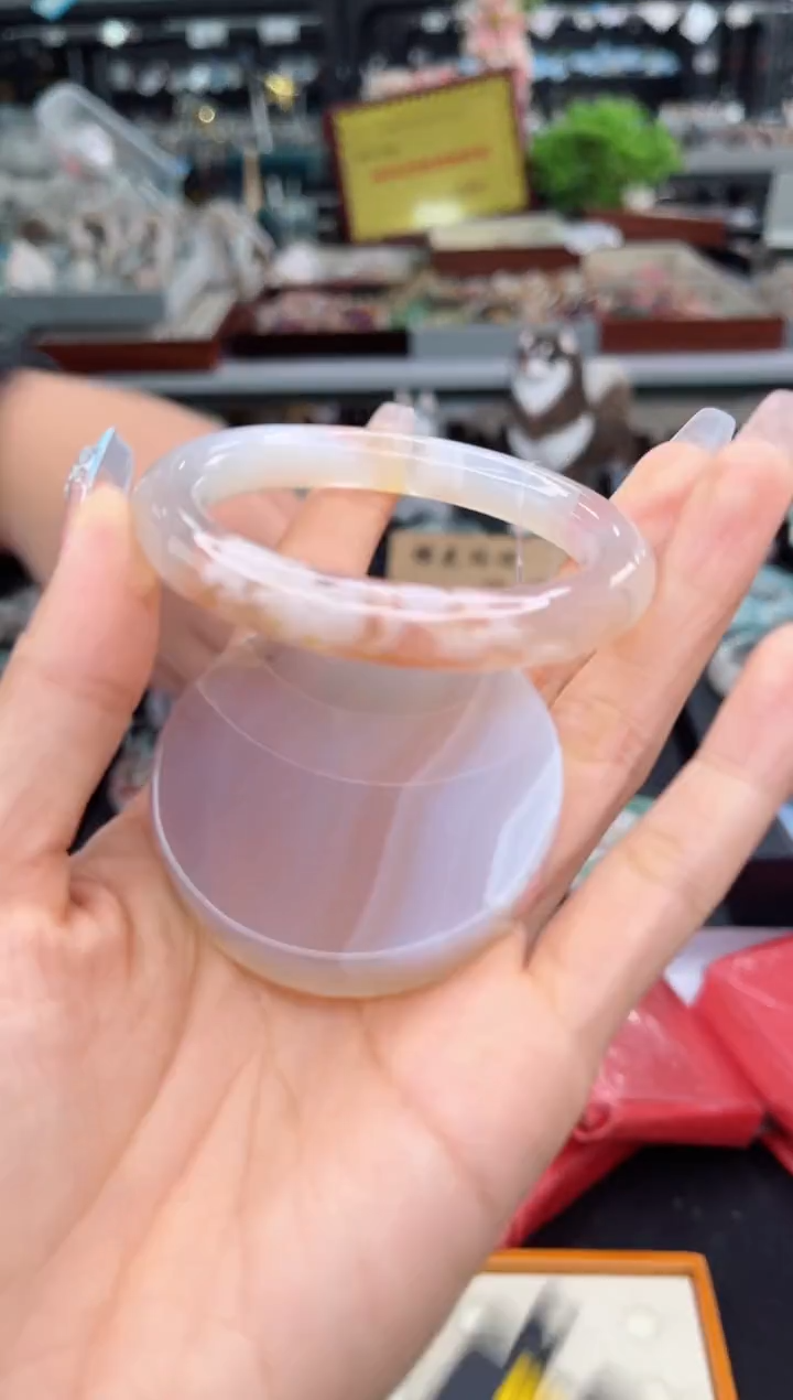 【闪购商品】石英质玉手镯未镶嵌54圈口（赠品镯心）3039062