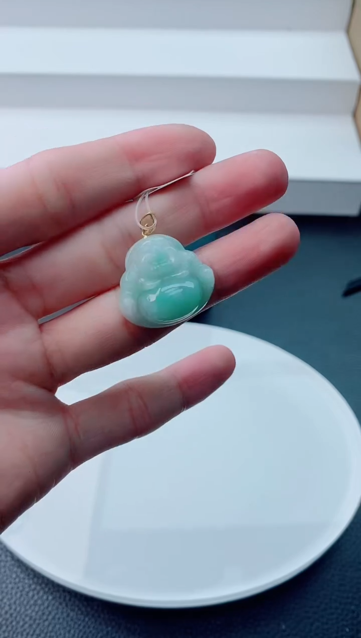 【闪购商品】翡翠颈饰18K金镶嵌           