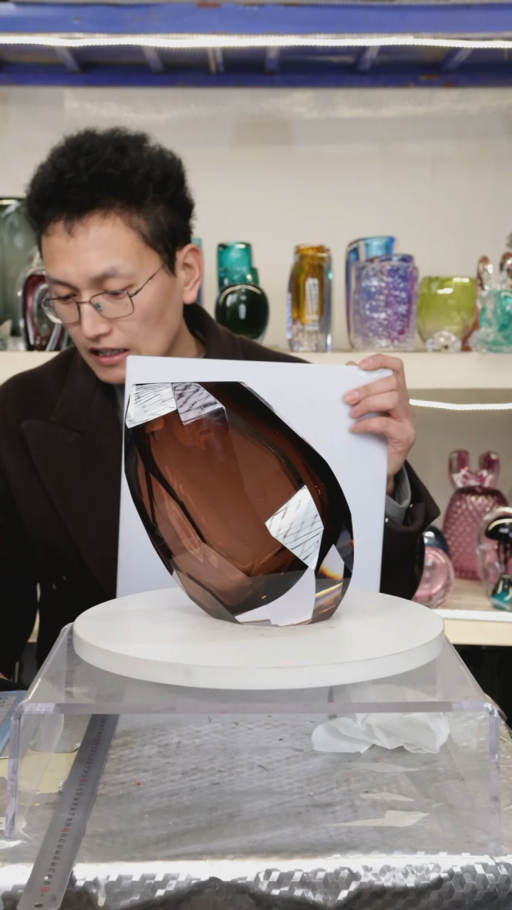 【闪购商品】琉璃高19.5精品琉璃正常手工痕迹