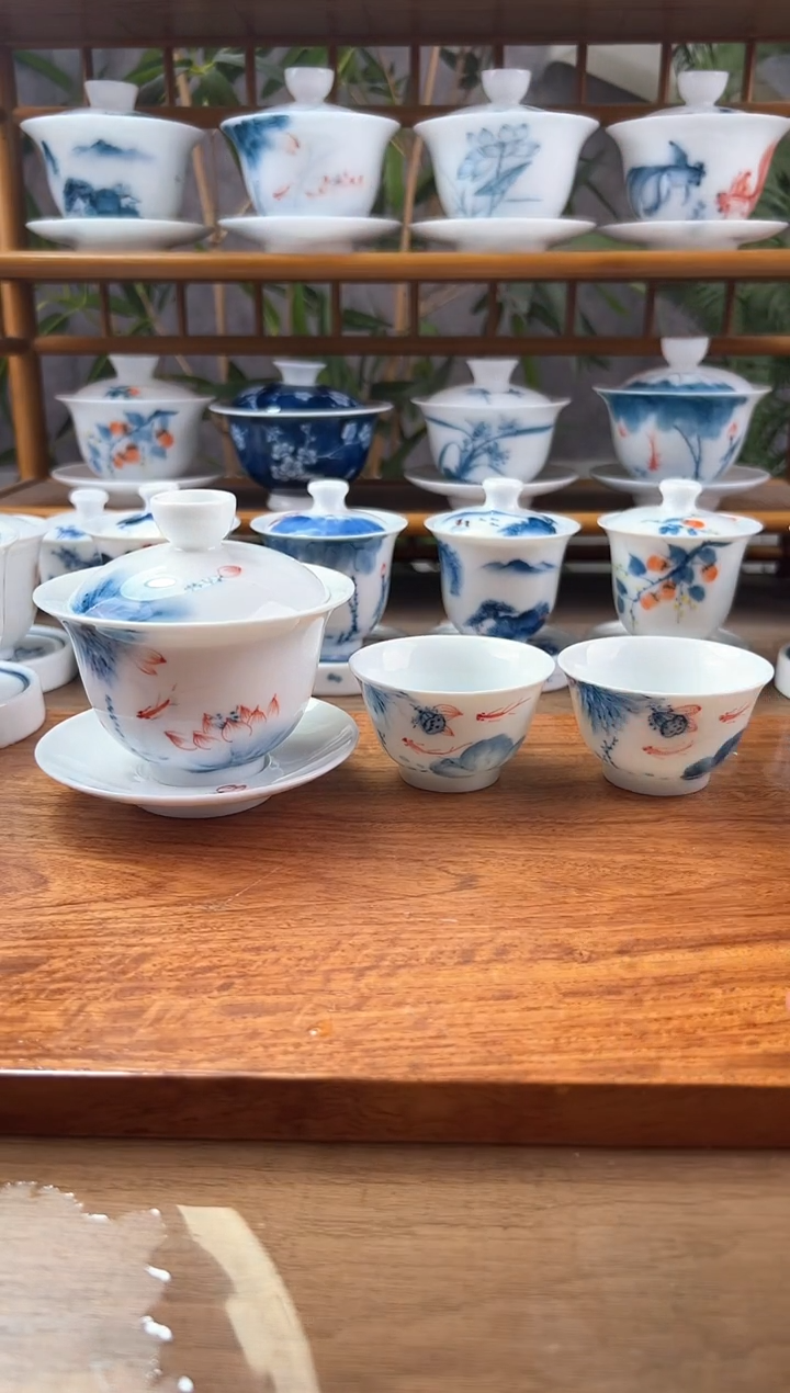 全品蓝莲150ml三才+般若杯2个