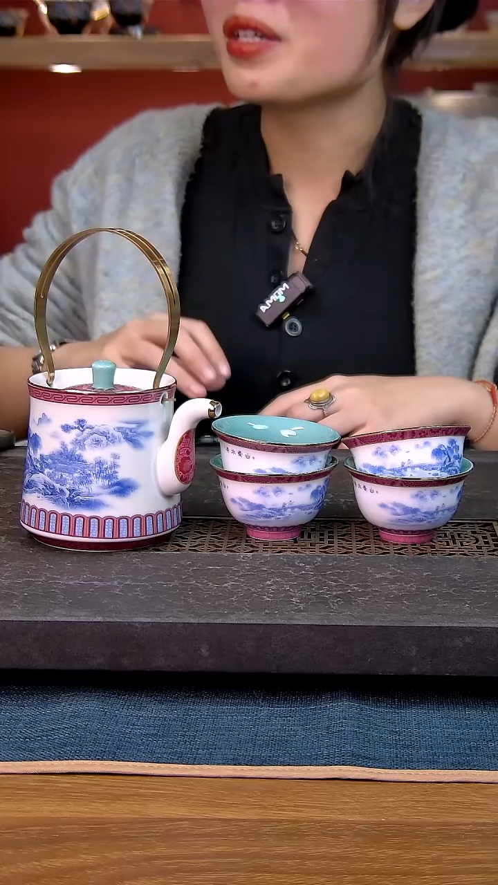 简装家用款5件套 白瓷陶瓷茶具