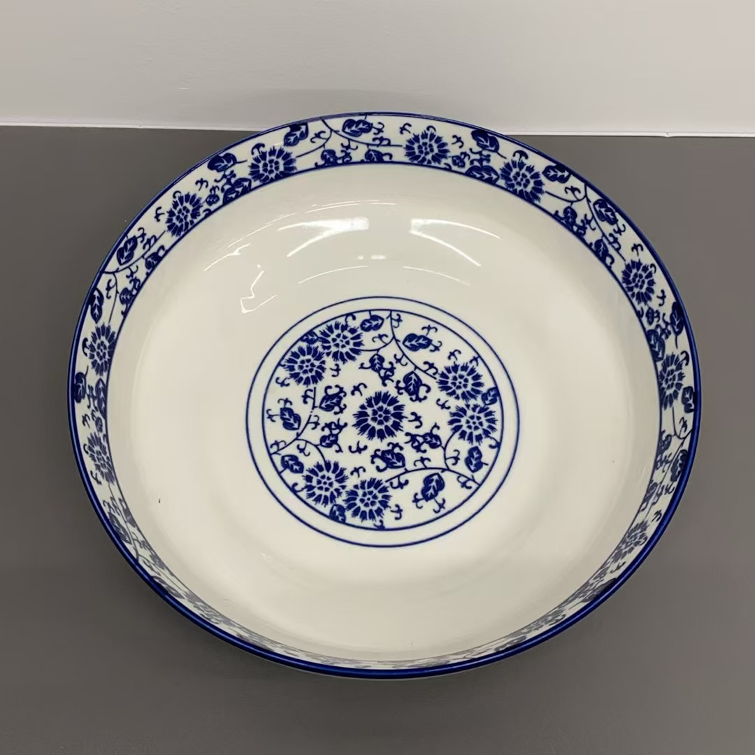 青花瓷大号饭碗青花瓷汤盆