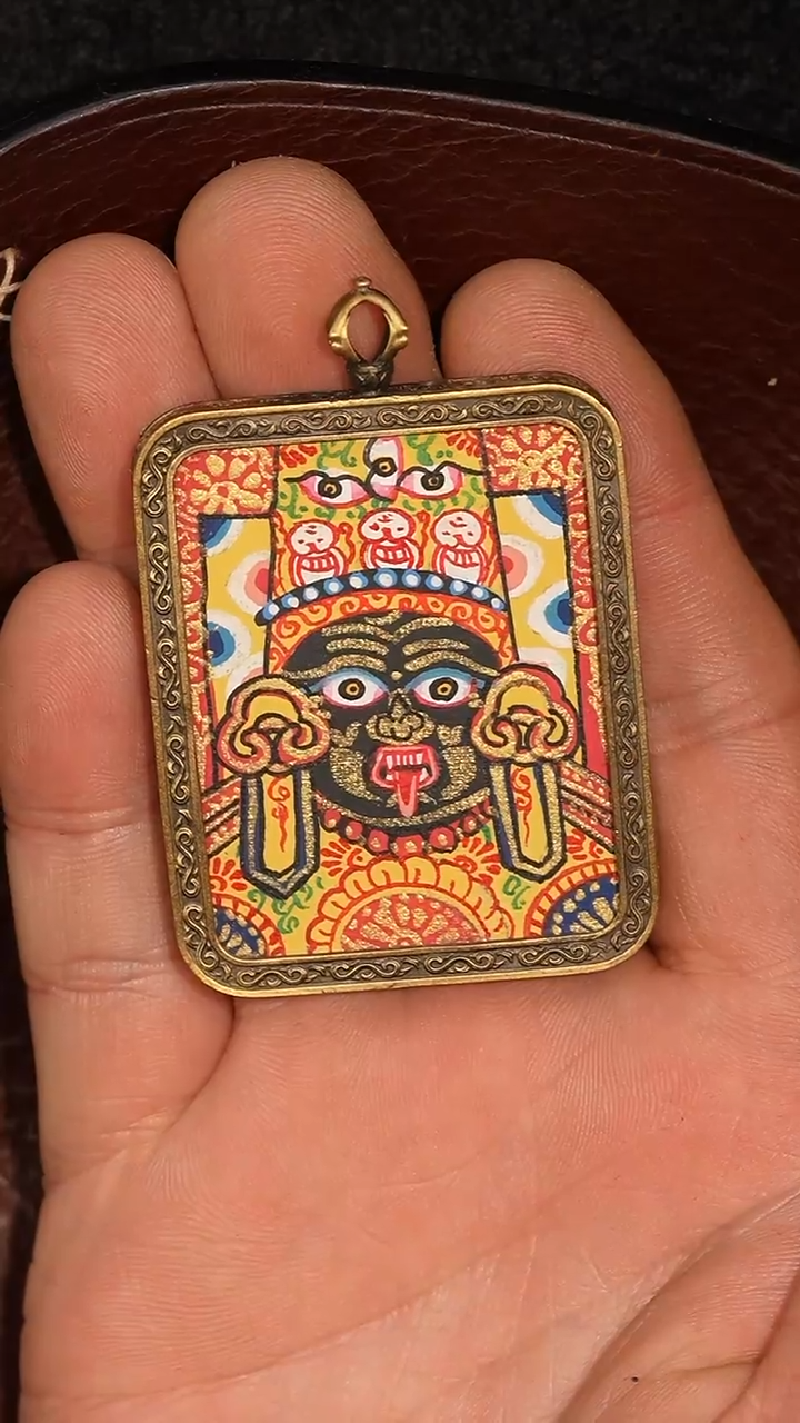 吊坠冲赛康胡子哥，藏传唐卡222