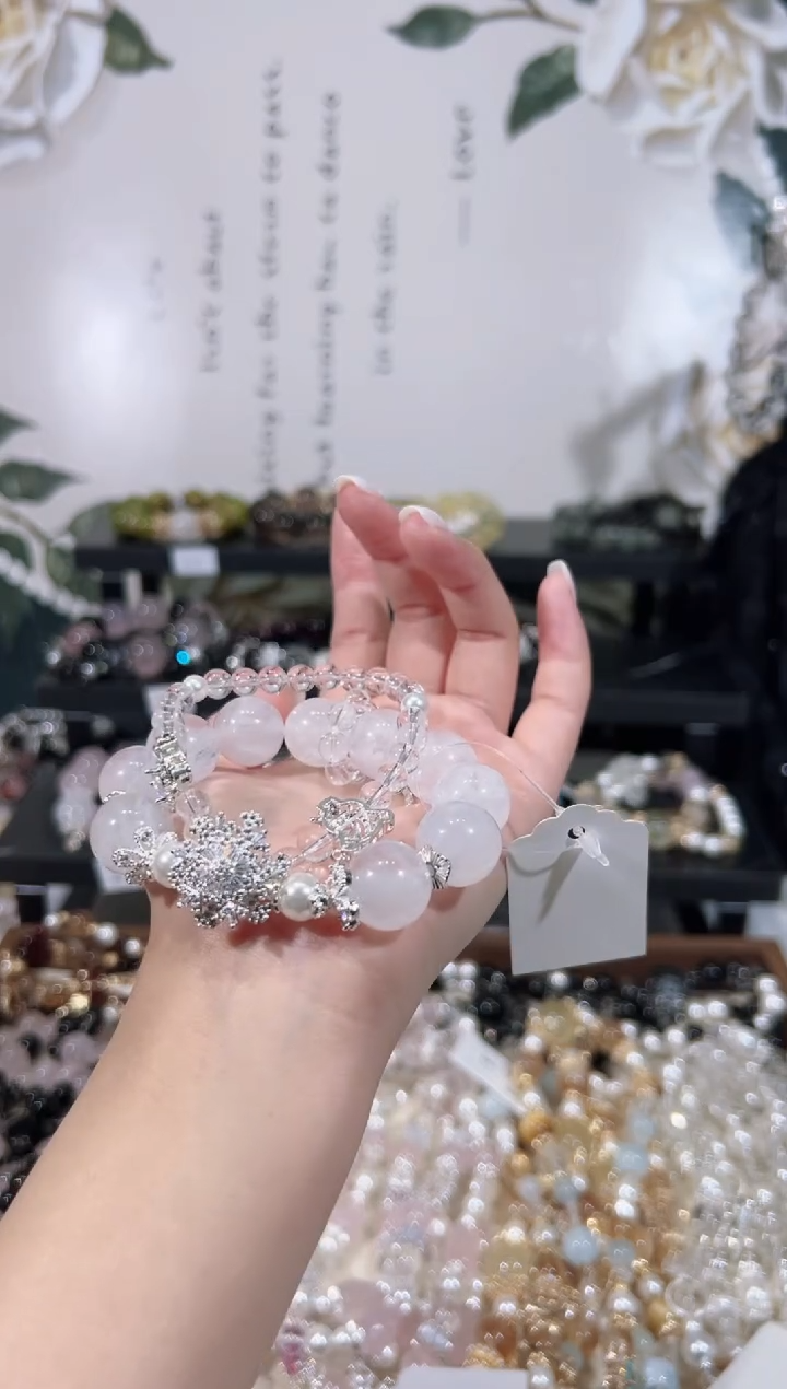 【闪购商品】水晶手链未镶嵌天然水晶默认微瑕 多样性发货发其一