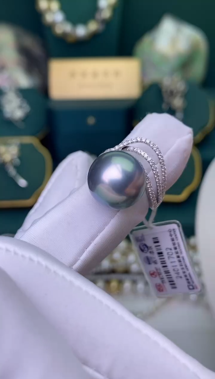 【闪购商品】海水珍珠戒指18K金镶嵌1