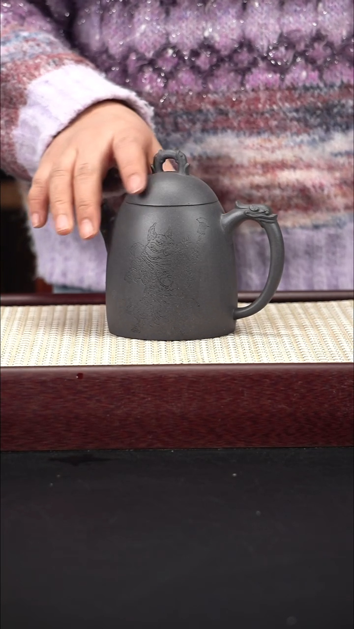 茶壶紫砂还原烧  秦权  八戒