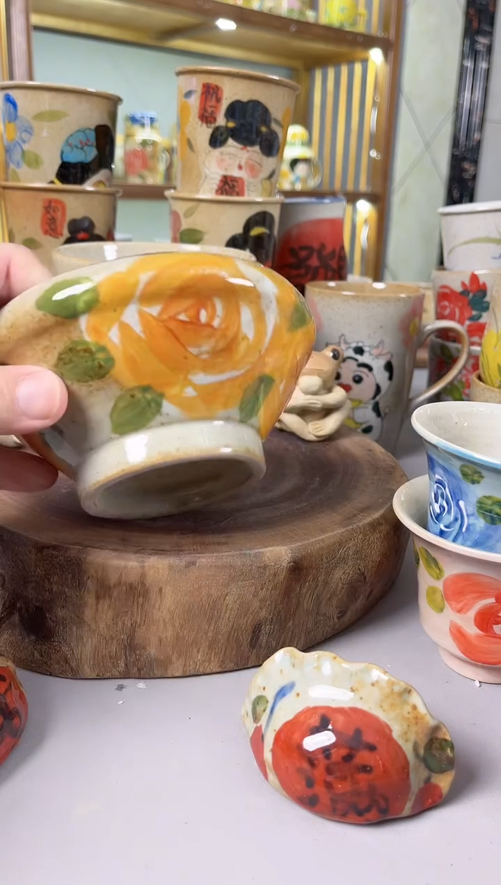 【闪购商品】瓷片景德镇手绘高温釉下彩陶瓷