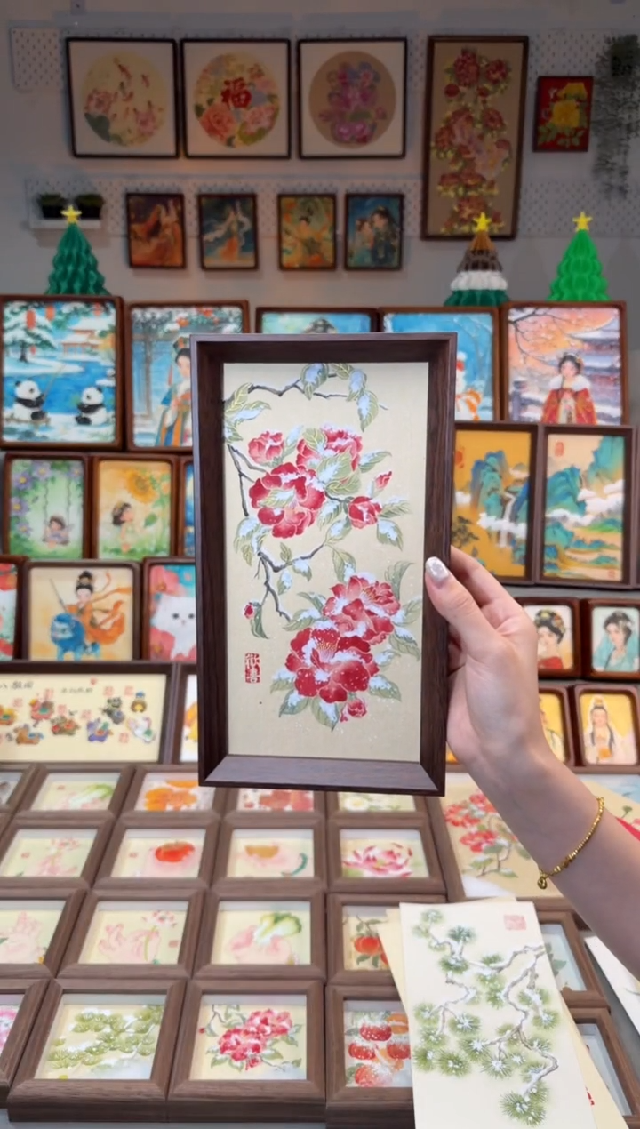国画雪山茶 手绘国画27